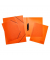 Gummizugmappe Neon  19697, A3 neonorange Polypropylen (PP), f&uuml;r ca. 50 Blatt  (80 g/m&sup2;), mit 3 Einschlagklappen