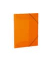 Gummizugmappe Neon  19697, A3 neonorange Polypropylen (PP), f&uuml;r ca. 50 Blatt  (80 g/m&sup2;), mit 3 Einschlagklappen