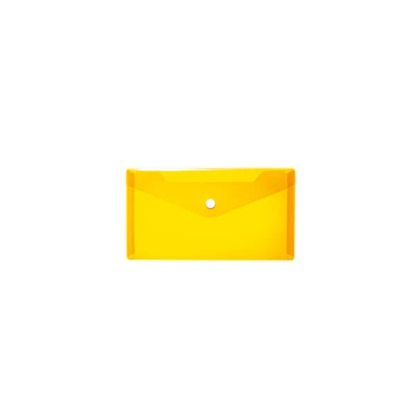 5 Stück Herma Dokumententasche 20038, Din Lang, transparent orange, Polypropylen (PP), Druckknopf 4008705200387 Herma