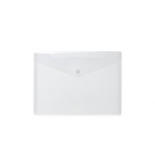 Dokumententasche 20051, A5, transparent wei&szlig;, Polypropylen (PP), Druckknopf