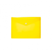 Dokumententasche 20052, A5, transparent gelb, Polypropylen (PP), Druckknopf