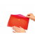 Brieftasche PP A5 transparent rot