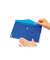 Brieftasche PP A5 transparent dunkelblau