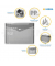 Brieftasche PP A5 transparent dunkelblau