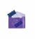 Dokumententasche 20061, A5, transparent violett, Polypropylen (PP), Druckknopf
