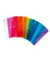 Dokumententasche 20037, Din Lang, transparent violett/t&uuml;rkis/hellblau/pink und orange, Polypropylen (PP), Druckknopf