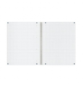 Collegeblock 400150010 ORIGINS, kariert / kariert, A4+, 90g, hochgr&uuml;n, 70 Blatt