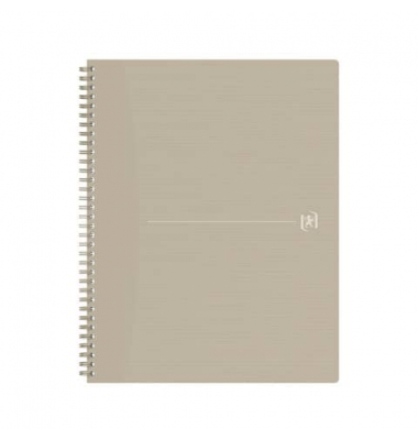 Notizbuch A4+70BL kariert 5mm beige