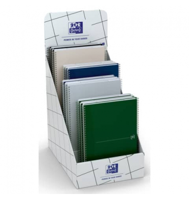 Notizbuch 400173483, farbig sortiert, A4+, kariert, 90g, 70 Blatt / 140 Seiten