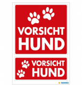 Hinweisetiketten Vorsicht Hund