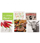 Servietten Viva 1200-23002, Motiv sortiert / Grillen, 3-lagig, 33x33cm