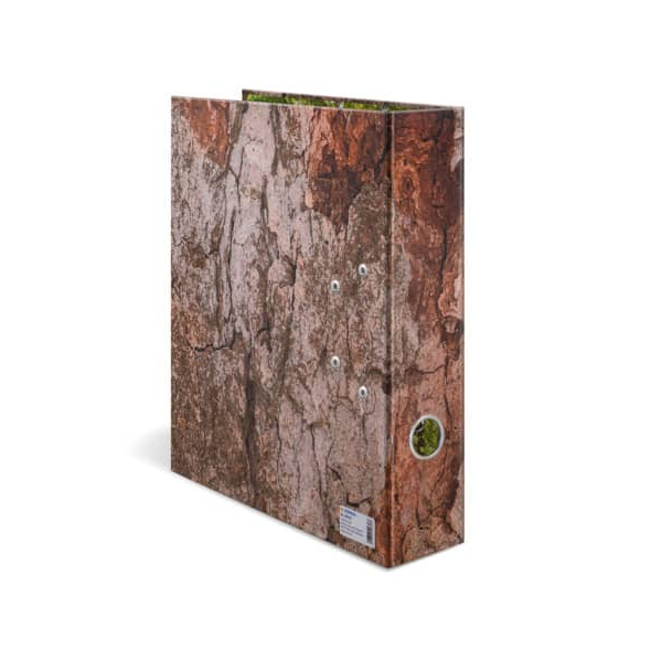 5 Stück Herma Motivordner Nature Wood Wood 19653, A4 70mm breit 4008705196536 Herma