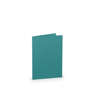 Blanko-Grußkarten 16401991 Hoch doppelt 220g ocean