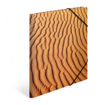 Sammelmappe NATURE 19774, A4 Motiv Sand, 0,4cm Füllhöhe, Karton
