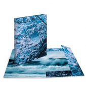 Sammelmappe NATURE 19777, A4 blau, 2cm F&uuml;llh&ouml;he, Karton 350g