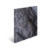 Sammelmappe NATURE 19789, A3 grau/blau, 2cm F&uuml;llh&ouml;he, Karton 350g