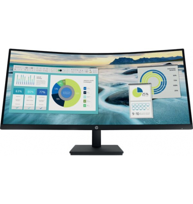 LCDLED Monitor HP P34hcG4 WQHD-USB-C mit Wölbung, 16:9, IPS, 27(68,58 cm)