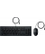 225 Tastatur-Maus-Set kabelgebunden schwarz