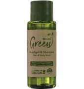 Green Duschgel & Shampoo HELLMA 30ml In nachhaltiger Verpackung