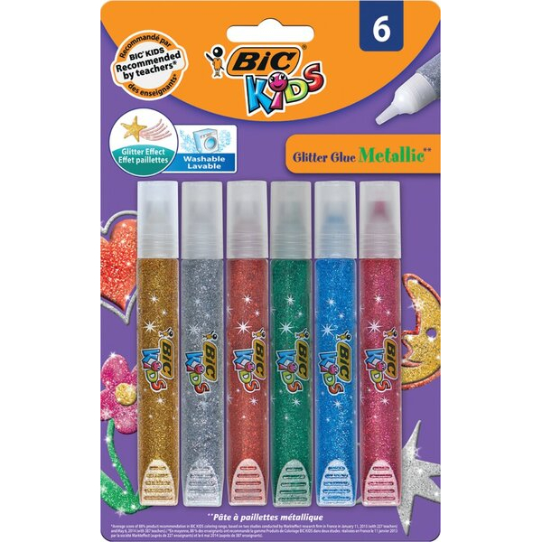 3086126720531 - Metallic Glitter Glue BL6 EU 6er Pack BIC Kids Glitter Glue Metallic 3086126720531 BIC 3086126720531 - Metallic Glitter Glue BL6 EU 6er Pack BIC Kids Glitter Glue Metallic 3086126720531 BIC