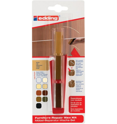 MöbelReparaturWachsSet 8901 eiche Zum Auffüllen und Reparieren von Krat-