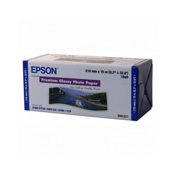 0010343830271 - Plotterpapier Premium Glossy Photo C13S041377 A4 210mm x 10m weiß 255g 0010343830271 10 Meter