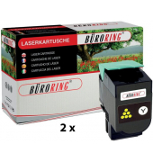 Toner Cartridge yellow für Lexmark CX510de, CX510dhe, CX510dthe