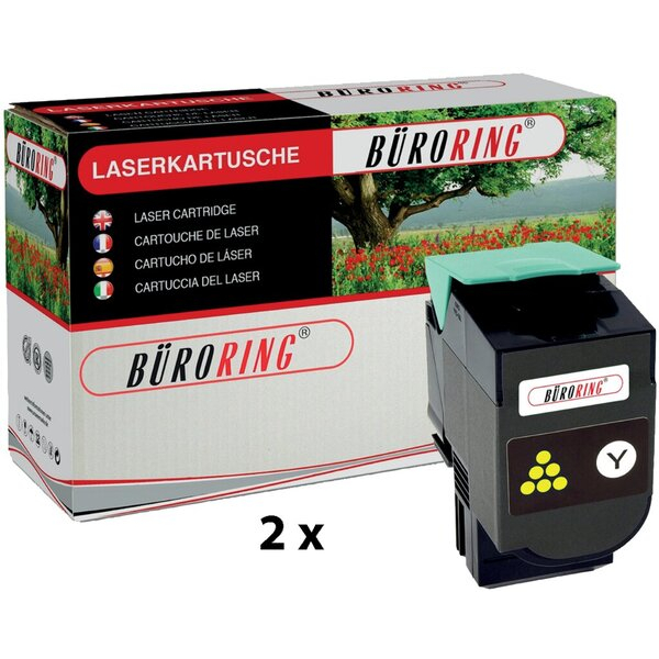 4016058008185 - Toner BRG854067 (kompatibel zu CX510de) gelb ca 2 x 4000 Seiten 4016058008185 Büroring