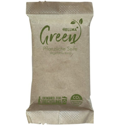 Green pflanzliche Seife HELLMA 12g Seife zur Hautreinigung von Händen