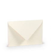 Designbriefumschlag Paperado 16400512, C6, nassklebend, 100g, Ivory gerippt