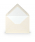 Designbriefumschlag Paperado 16400512, C6, nassklebend, 100g, Ivory gerippt