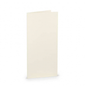 Blanko-Grußkarten 16400312 DIN lang hoch doppelt 100mm x 210mm (BxH) 220g ivory