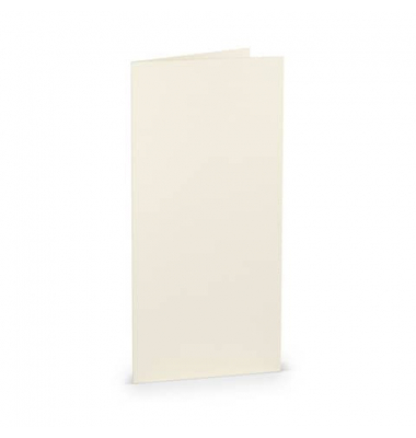 Blanko-Grußkarten 16400312 DIN lang hoch doppelt 100mm x 210mm (BxH) 220g ivory