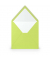 Designbriefumschlag Paperado 16404022, quadratisch, nassklebend, 100g, maigrün