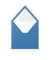 Designbriefumschlag 16404096, quadratisch, nassklebend, 100g, stahlblau
