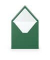 Designbriefumschlag Paperado 16404097, quadratisch, nassklebend, 100g, tannengrün