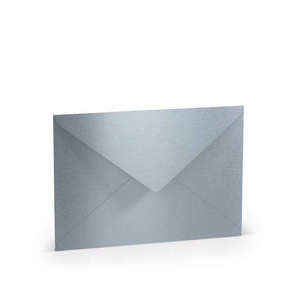 50 Stück Rössler Designbriefumschlag Paperado 16401180, C5, nassklebend, 100g, silber 4014969221037 Rössler