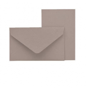 Blanko-Gru&szlig;karten 18298095049 53mm x 8,5cm (BxH) taupe
