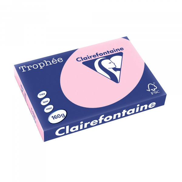 Clairefontaine Kopierpapier Trophee 2638C rosa A3 160g 3329680263800 Clairefontaine 250 Blatt