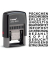 Textstempel printy 4822 mit 12 Texten Kunststoff schwarz