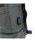 Rucksack, Polyester, grau Sicherheitsfach, USB Ladeport