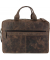 Laptoptasche Raily, Leder, braun Tragegriffe, Trolleyband