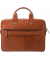 Laptoptasche Surprise, Leder, Cognac Tragegriffe, Reißverschluss