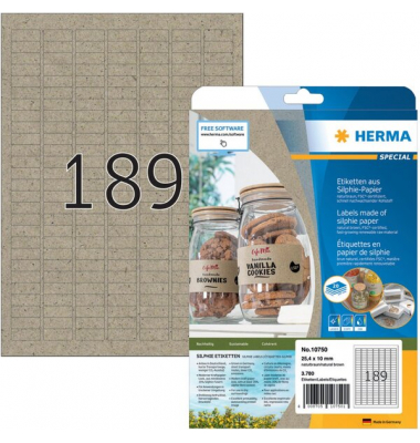 Special 10750, naturbraun 25,4x10mm, rechteckig, 