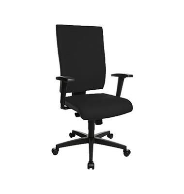 Bürostuhl Lightstar 20, schwarz, mit Armlehnen, bis 110kg