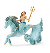 Schleich Bayala 70594 Meerjungfrau-Eyela auf Unterwasserpferd Spielfiguren-Set