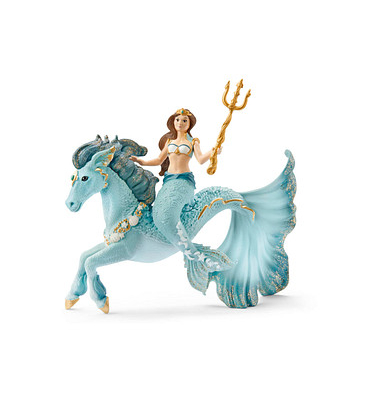 Schleich Bayala 70594 Meerjungfrau-Eyela auf Unterwasserpferd Spielfiguren-Set