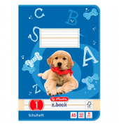 Schulheft 11387081 x.book, Lineatur 1 / Schreiblern-Lineatur, A5, 80g, blau, 32 Blatt / 64 Seiten