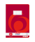 Schulheft 340224 x.book, Lineatur 22 / kariert, A4, 80g, rot, 32 Blatt / 64 Seiten