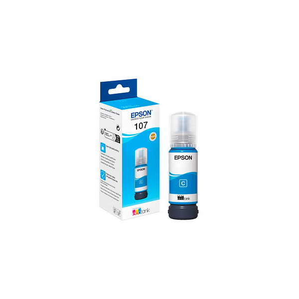 8715946712406 - C13T09B240 Original Tintenbehälter 107 EcoTank Cyan 70ml (C13T09C24A) - Epson